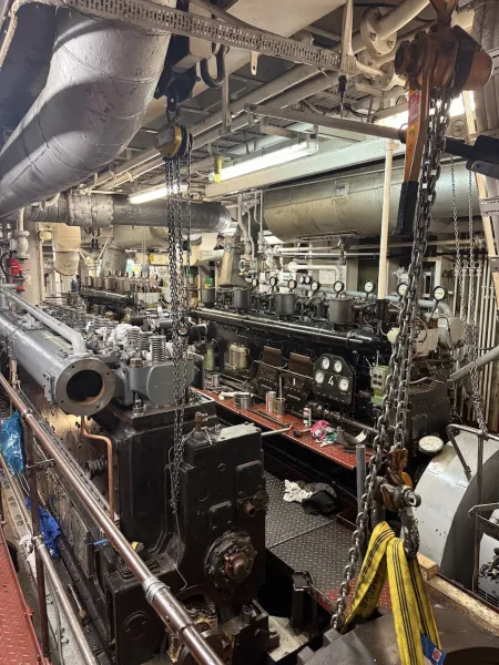 Der Motorraum der Cap San Diego